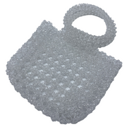 Clear Beaded Handbag